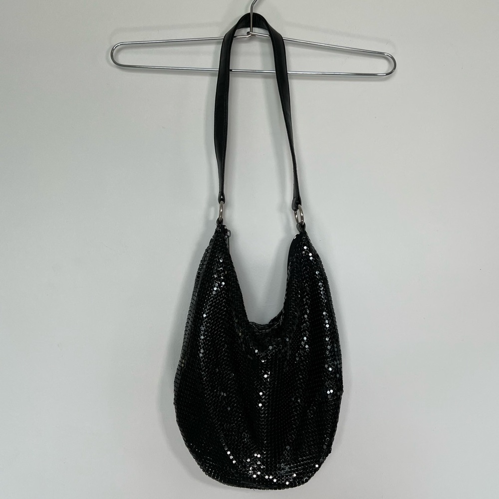 Sparkling Black Chain Mesh Bag - Picture 4 of 4